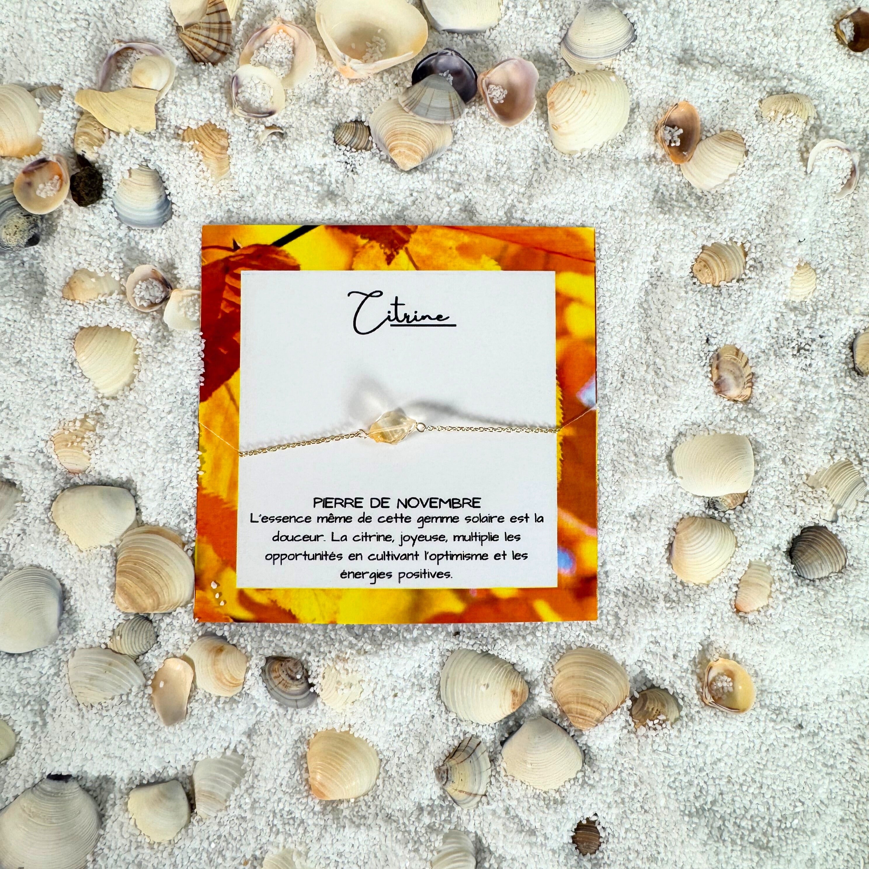 November Bracelet: Citrine Warmth - Birthstone