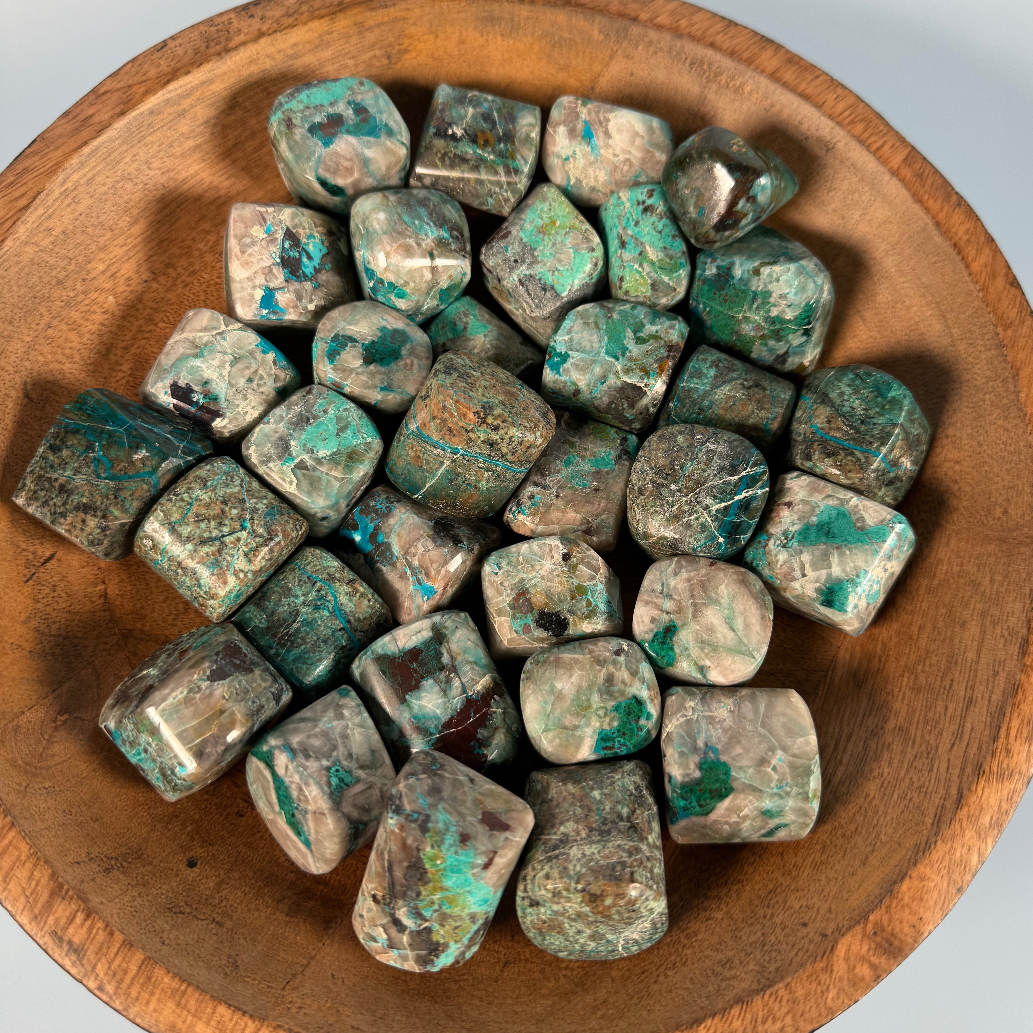 Chrysocolle sur quartz